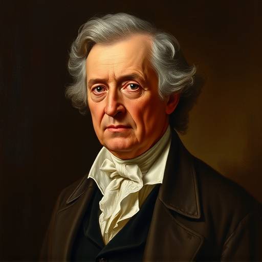 Retrato de John Howard, reformador de prisiones inglés, conocido por su defensa de mejores condiciones carcelarias.